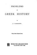 Problems in Greek history