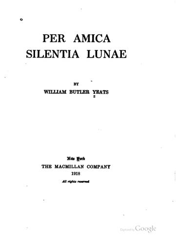 Per Amica Silentia Lunae