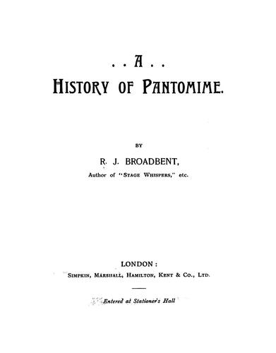 A History of Pantomime