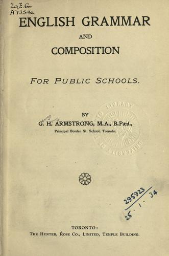 English Grammar and Composition for Public Schools