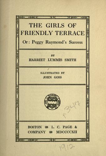 The Girls of Friendly Terrace; or, Peggy Raymond's Success