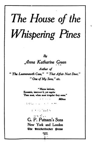 House of the Whispering Pines