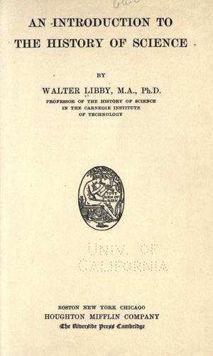 An Introduction to the History of Science