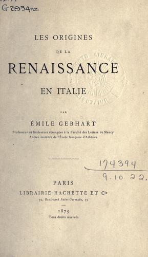 Les origines de la Renaissance en Italie