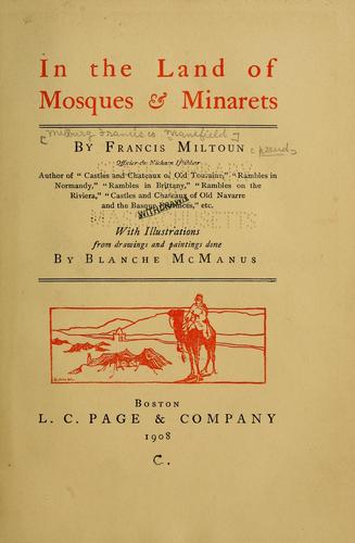 In the Land of Mosques & Minarets