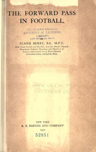 The Forward Pass in Football