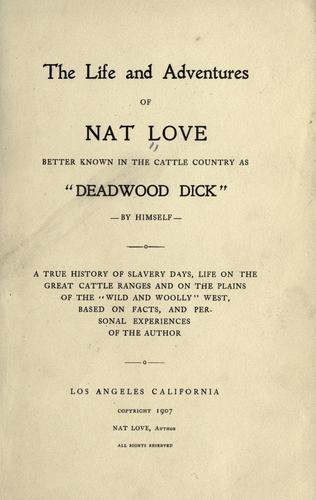 Life and Adventures of Nat Love