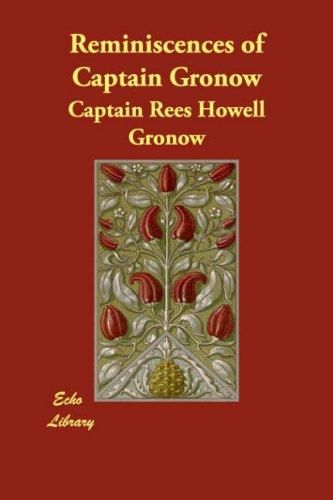 Reminiscences of Captain Gronow