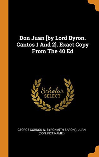 Don Juan, Canto 1