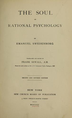Soul or Rational Psychology