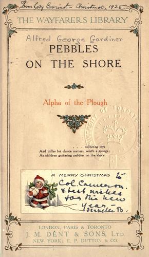 Pebbles on the shore [by] Alpha of the plough