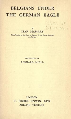 Belgians Under the German Eagle