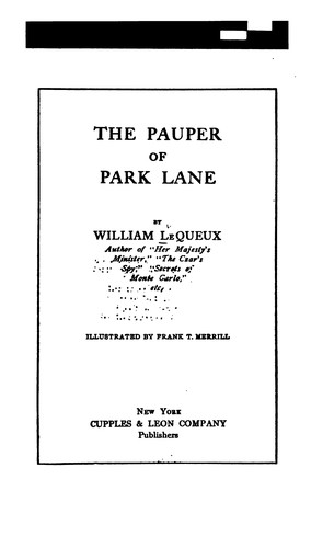 The Pauper of Park Lane