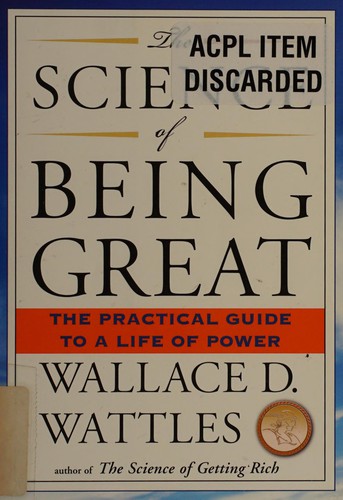 Science of Being Great