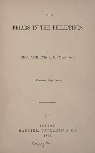 The Friars in the Philippines