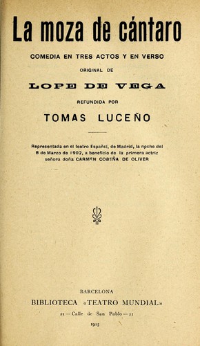 La moza de cántaro