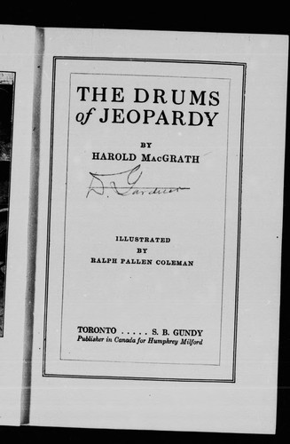 The Drums of Jeopardy