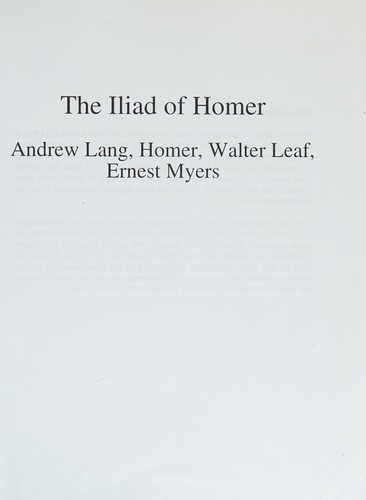 Iliads of Homer