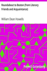 Roundabout to Boston (from Literary Friends and Acquaintance)