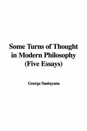 Some Turns of Thought in Modern Philosophy