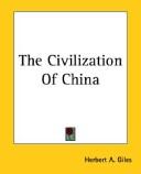 The Civilization of China