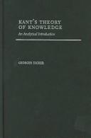 Kant's Theory of Knowledge
