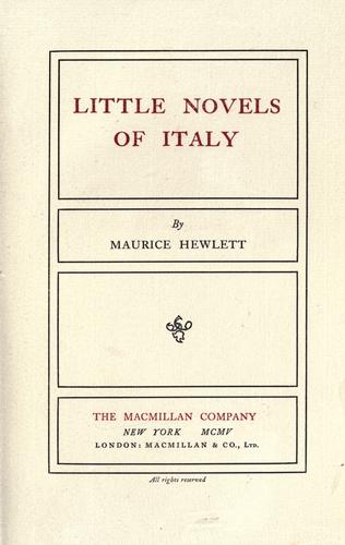 Little Novels of Italy