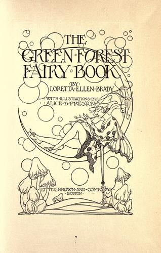 Green Forest Fairy Book