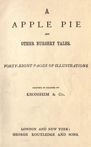A Apple Pie and Other Nursery Tales