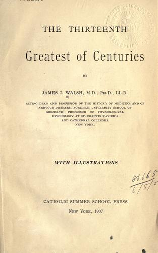 Thirteenth: Greatest of Centuries