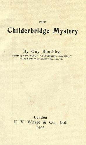 The Childerbridge Mystery