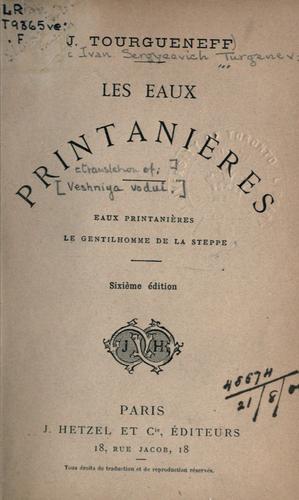 Eaux printanières