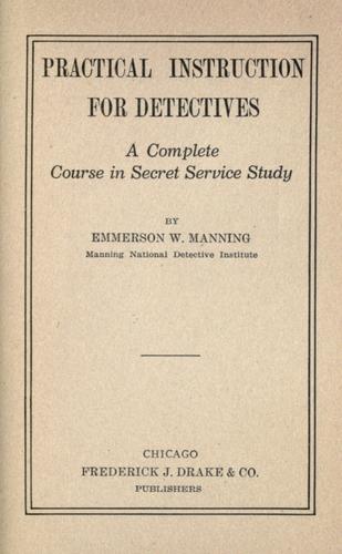 Practical Instruction for Detectives