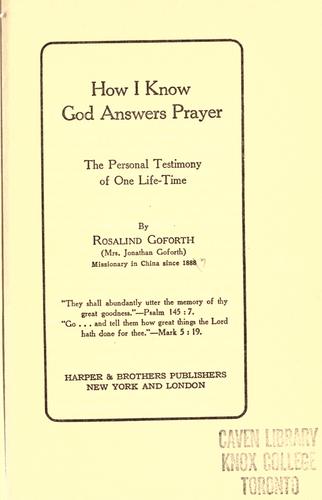 How I Know God Answers Prayer