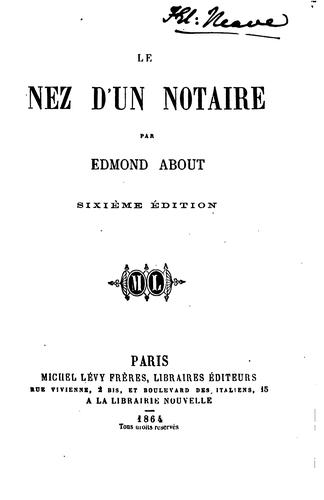 Nez d’un notaire