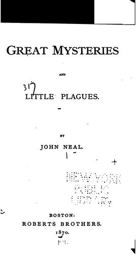 Great Mysteries and Little Plagues