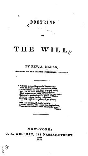 Doctrine of the Will