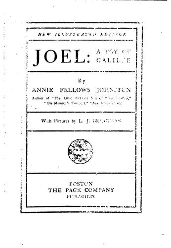 Joel, a Boy of Galilee