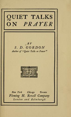 Quiet Talks on Prayer