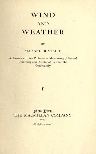 Wind and Weather