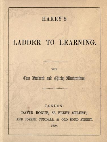 Harry's Ladder to Learning