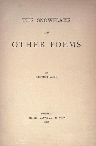 Snowflake and Other Poems