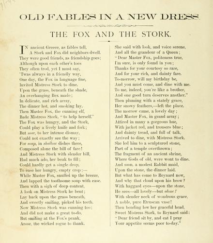 The Fables of Aesop Selected, Told Anew, and Their History Traced