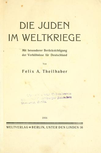 Die Juden Im Weltkriege