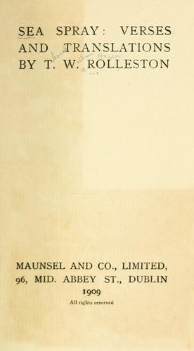 Sea Spray: Verses and Translations