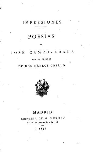 Impresiones, Poesías.