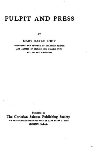 Pulpit and Press (6th Edition)