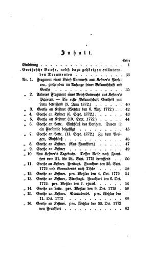 Goethe und Werther: Briefe Goethe's, meistens aus seiner Jugendzeit