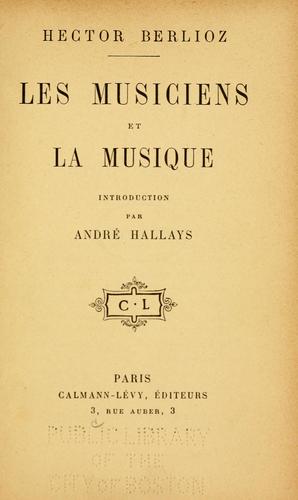 Les musiciens et la musique