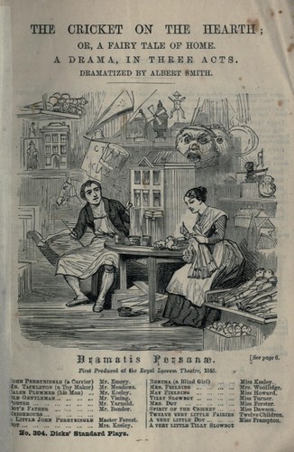 The Cricket on the Hearth: A Fairy Tale of Home